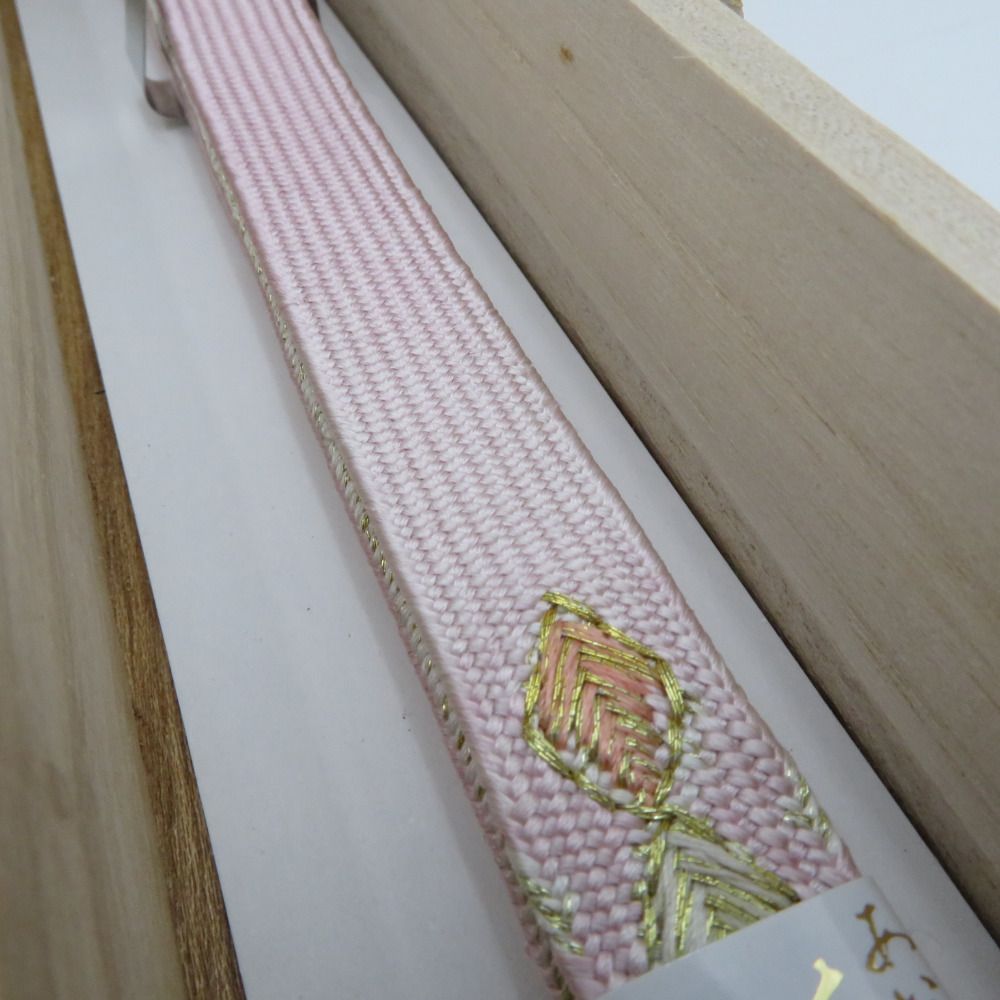 帯締め・帯揚げセット 正絹 帯揚げ帯締めセット 平組 金糸 波に箔模様