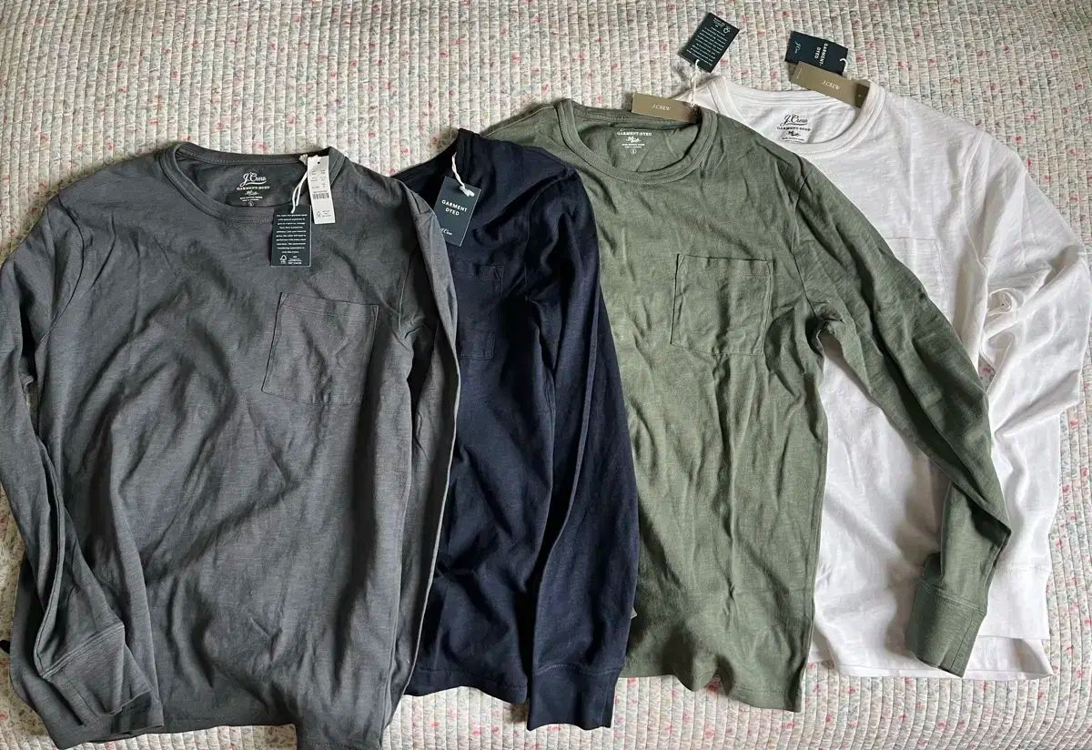 J crew J.Crew J.クルー ガーメント ダイ ポケット 長袖 Tシャツ