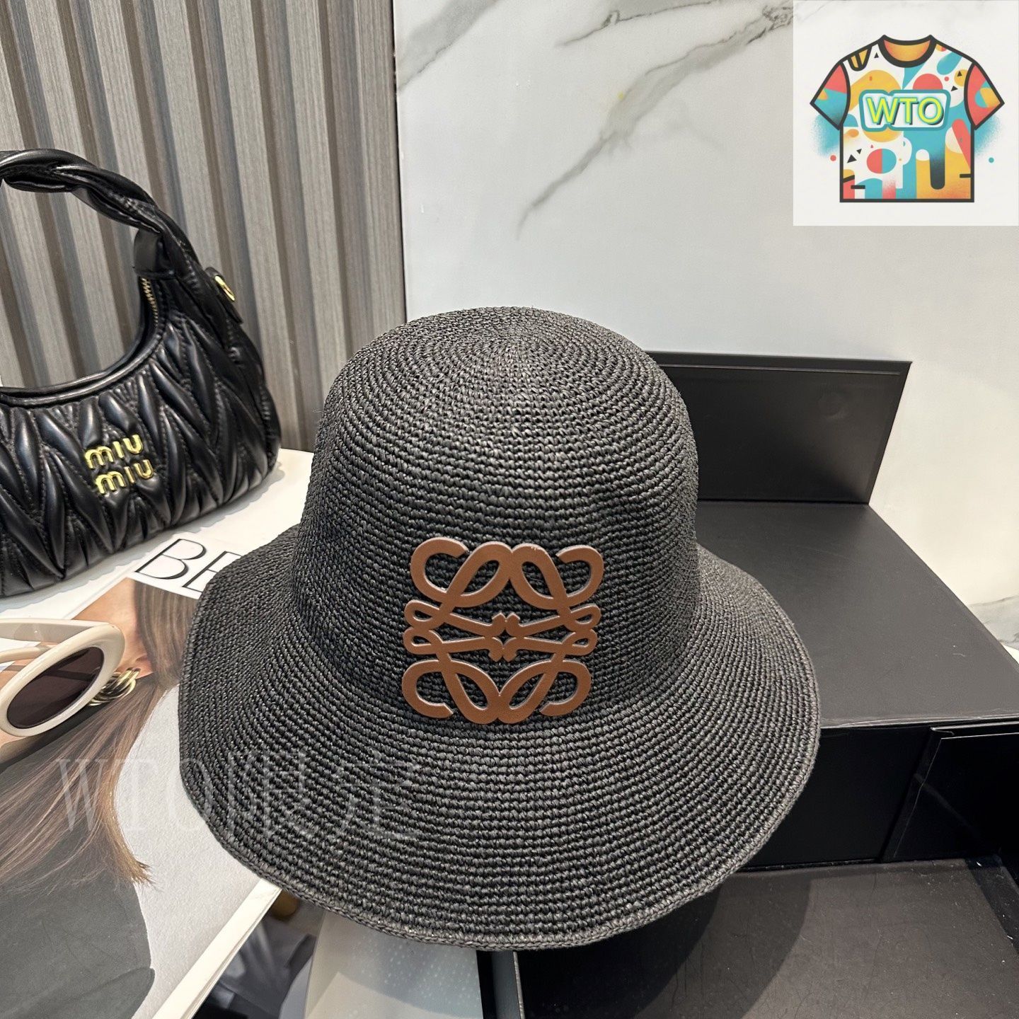 今日特価】LOEWE 新作ストローハット - メルカリ