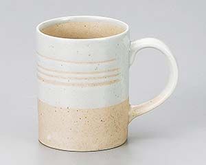 イ619 248 白刷毛切立マグ