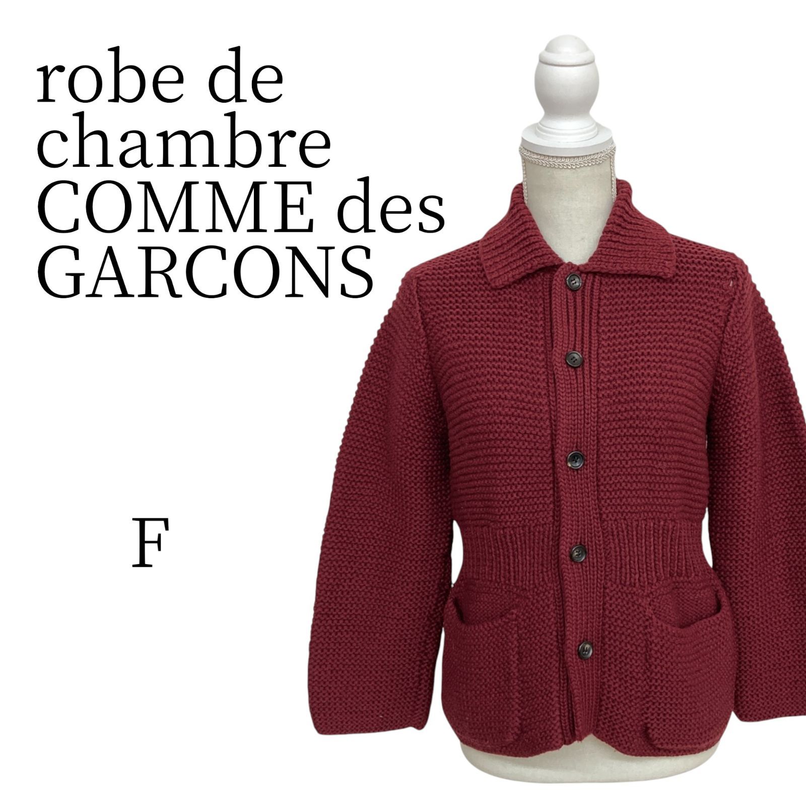 robe de chambre 赤 長袖 カーディガン ボレロ アンサンブル F