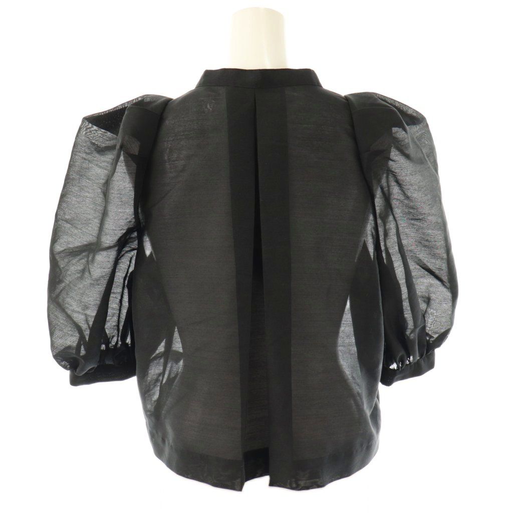 イデアルーチェ iDea Luce ドレスシアーブラウス クロップド F ブラック ES OS