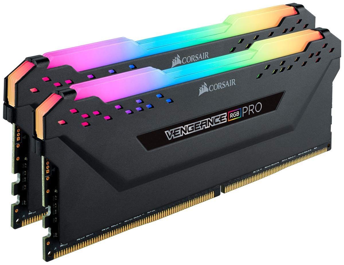 VENGANCE RGBシリーズ メモリ 16GB デスクトップPC用 8GB×2枚 DDR4-3200MHz CMW16GX4M2E3200C16 Corsair