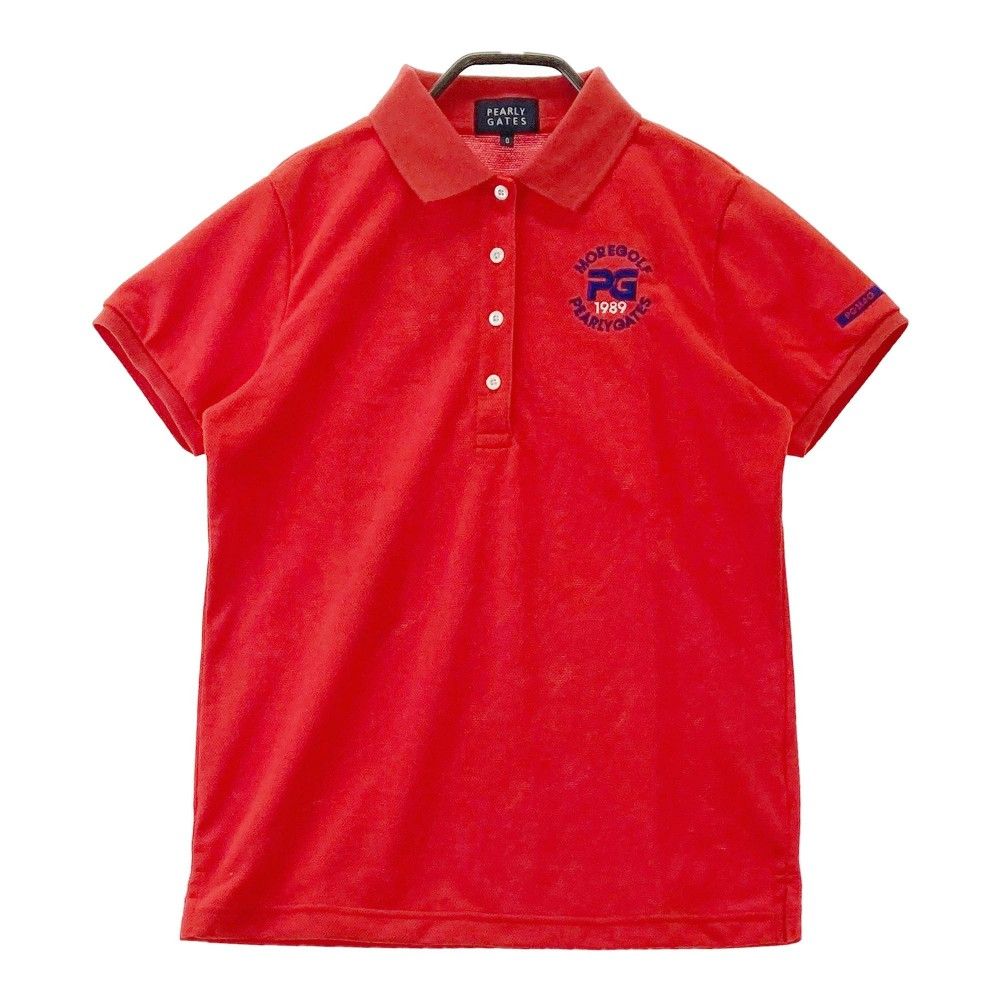 パーリーゲイツレディース半袖カットソー サイズ0　2 着 サイズ：0 PEARLY GATES パーリーゲイツ 半袖ポロシャツ レッド系