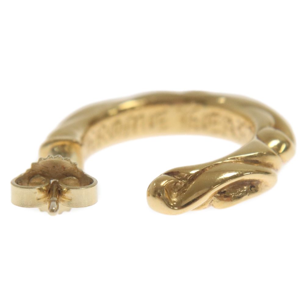 CHROME HEARTS クロムハーツ 22K HOOP SCROOL スクロール フープピアス ゴールド CHROME HEARTS (クロムハーツ) 22K HOOP SCROOL 1/22Kスクロールフープ