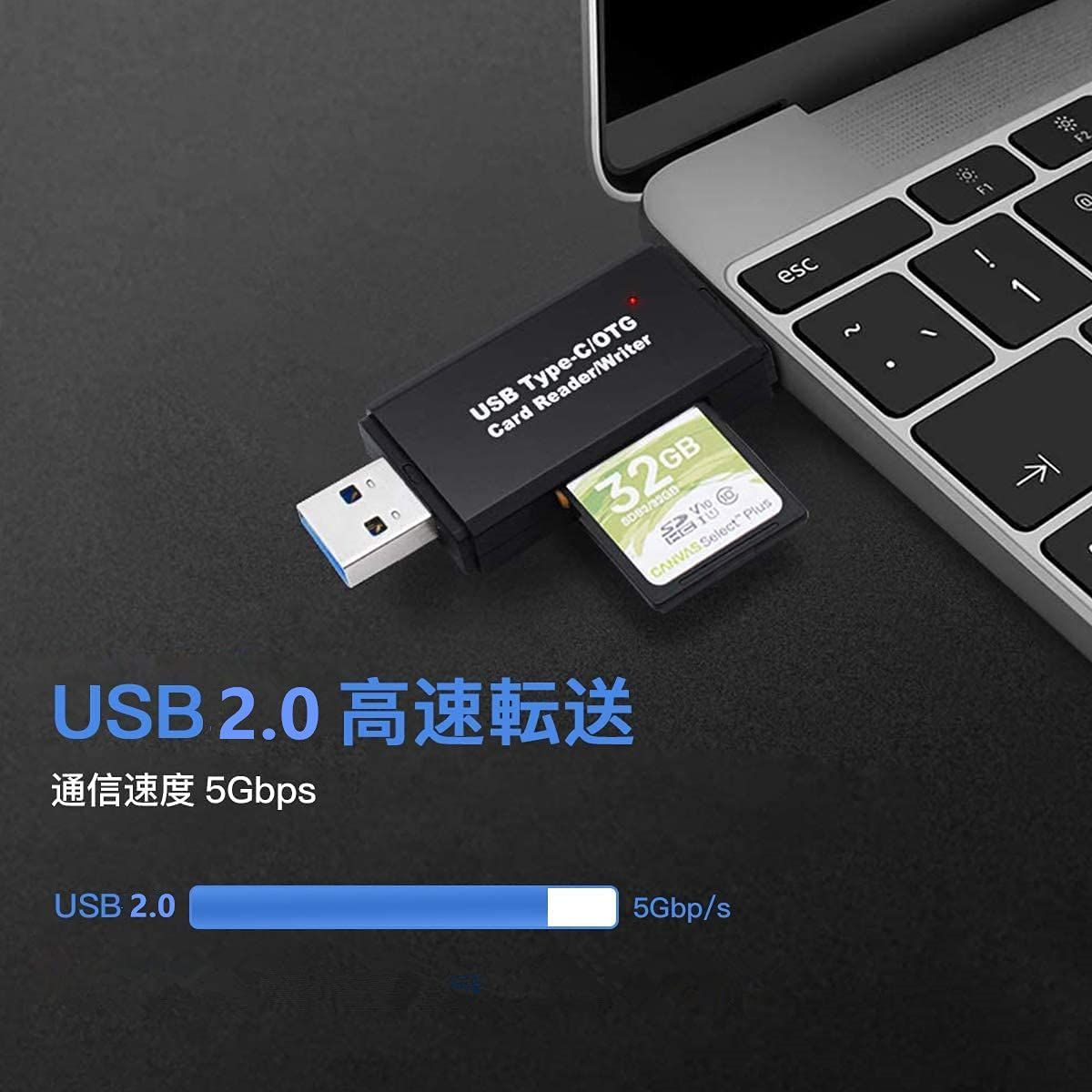 特価商品】4in1【IOS/Type-c/USB/Micro USB】 メモリカードリーダー