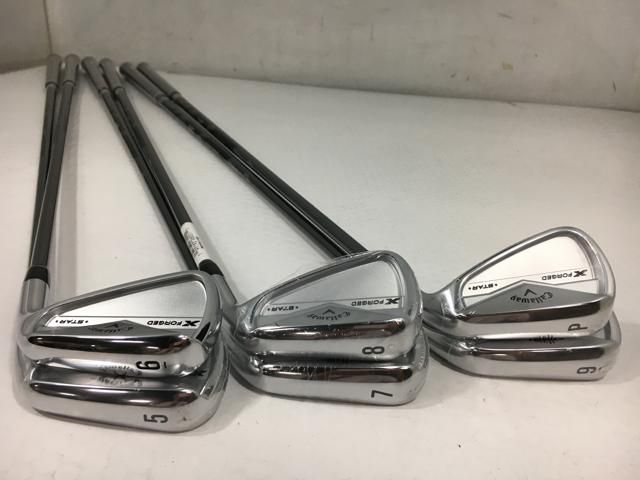 お買い得品！【中古ゴルフクラブ】(6本セット)キャロウェイ Xフォージド STAR アイアン 2021 (日本仕様) MC-80 for CW 5〜9.P【14日間返品OK】 返品OK お買い得品！【中古ゴルフクラブ】(6本セット)キャロウェイ X