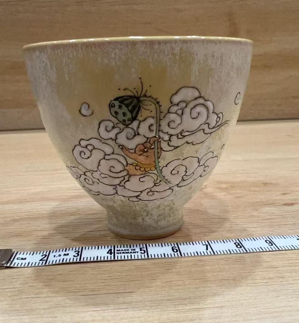 流し釉彩手作り陶碗 流し釉彩手作り陶碗 流し釉彩手作り陶碗