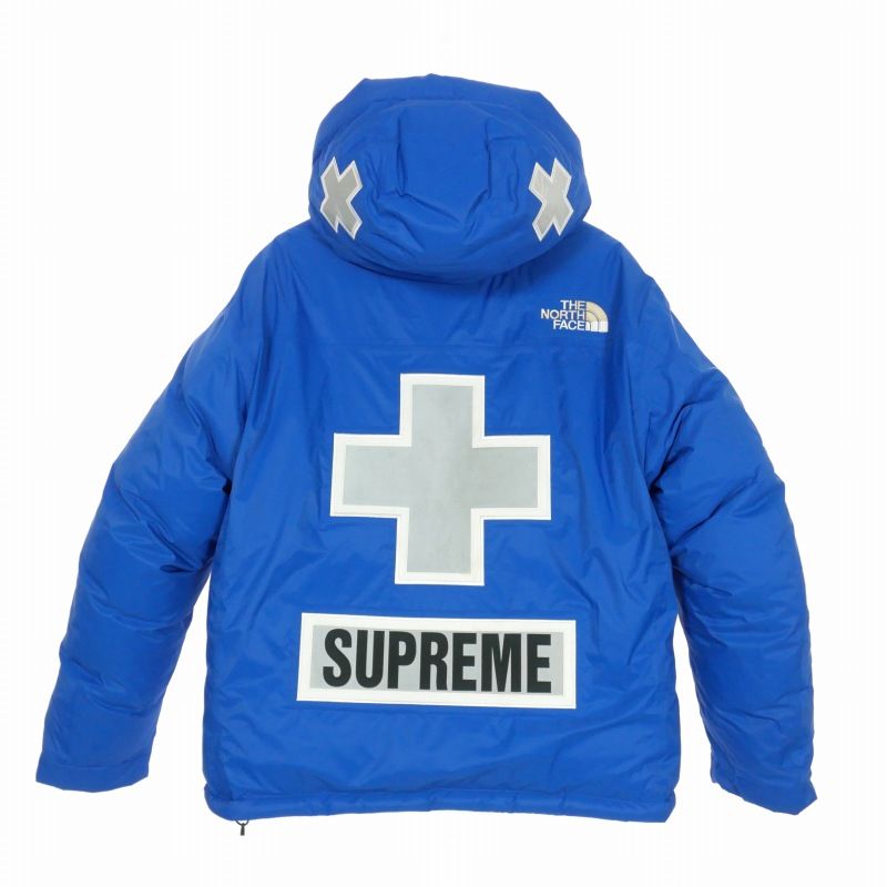 シュプリーム SUPREME ×ノースフェイス 22SS サミット シリーズ レスキュー バルトロ ダウンジャケット M ブルー 青 ND022011  - メルカリ