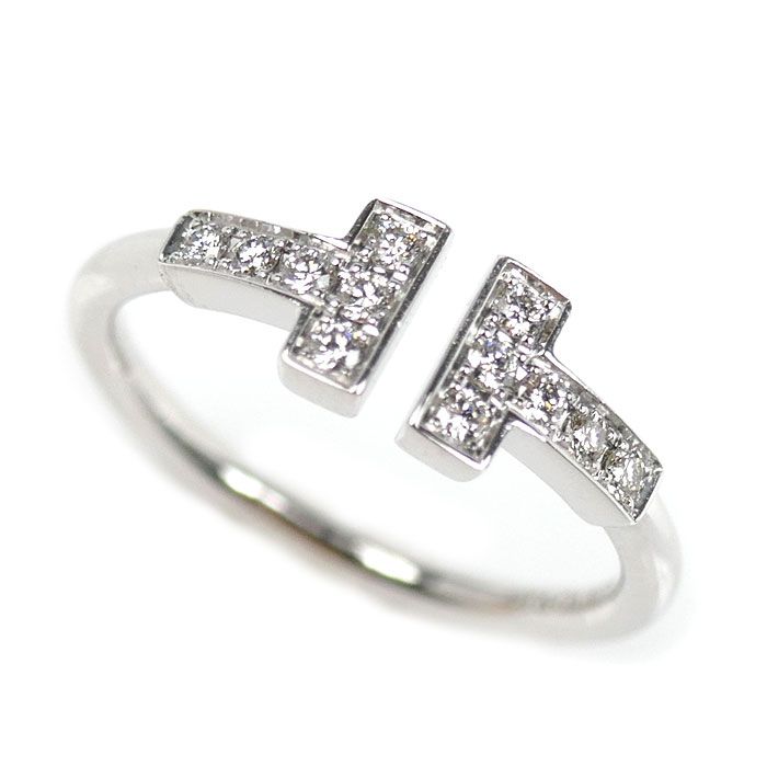 TIFFANY&Co. ティファニー K18WG ホワイトゴールド Tワイヤー