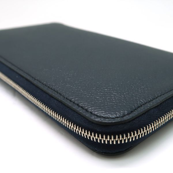 ❤未使用品❤アザップロング シルクイン ディープブルー エルメス Ｄ刻印 エルメス 長財布 財布 レディース アザップ シルク イン ロング