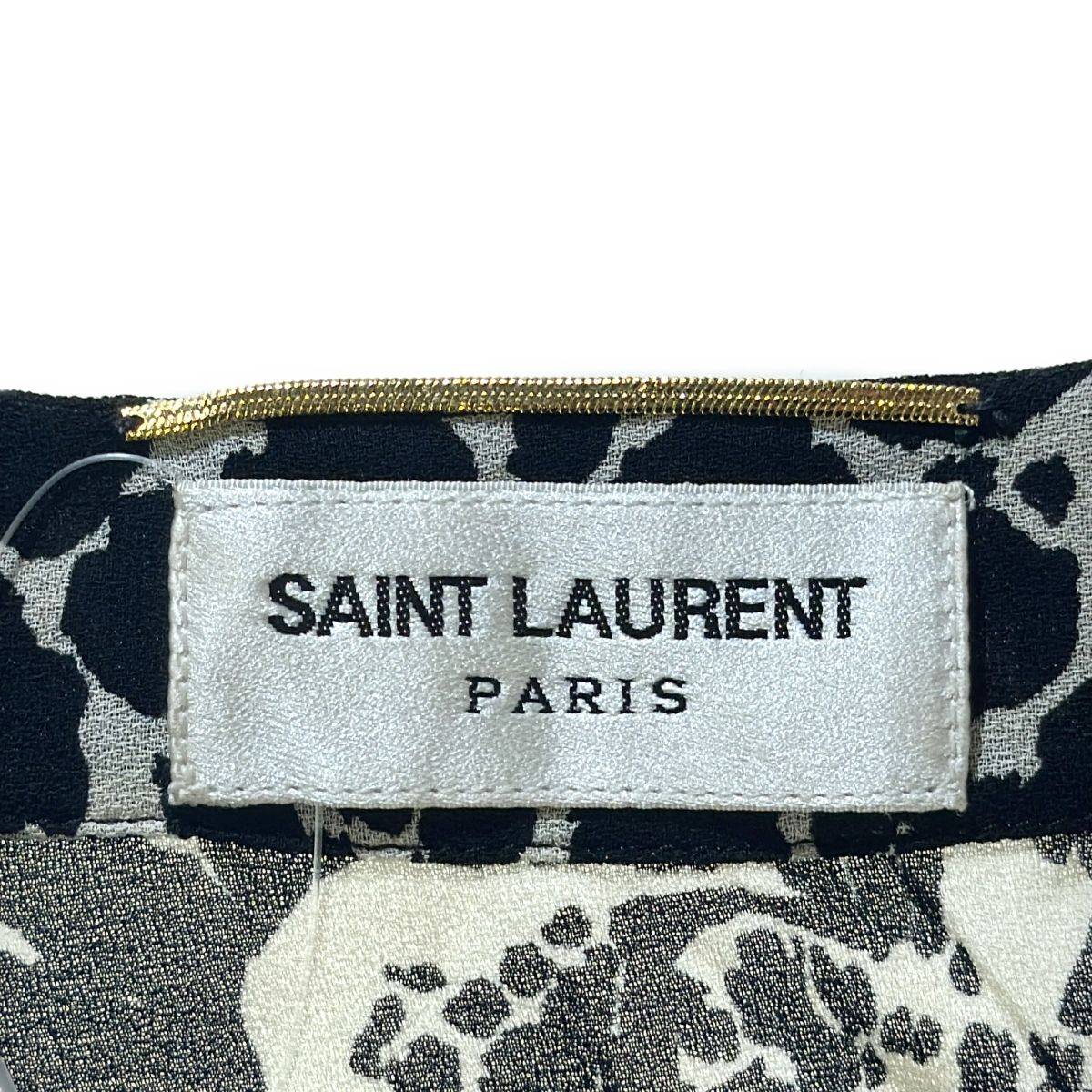 SAINT LAURENT PARIS サンローラン パリ 19SS Leopard Blouse オープン