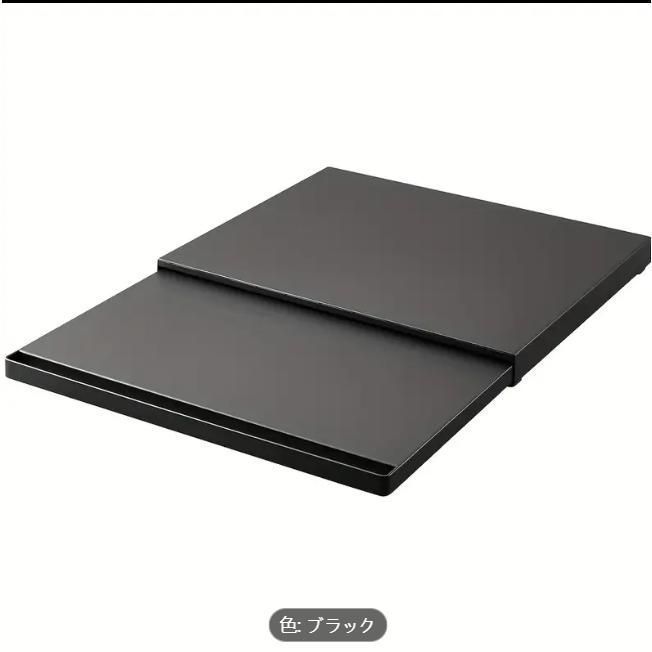 1個 展開 な金属製電子レンジスタンド スライド式引き出しトレイ付き 多目的キッチン収納オーガナイザー 非食品接触 調理 ベーキン