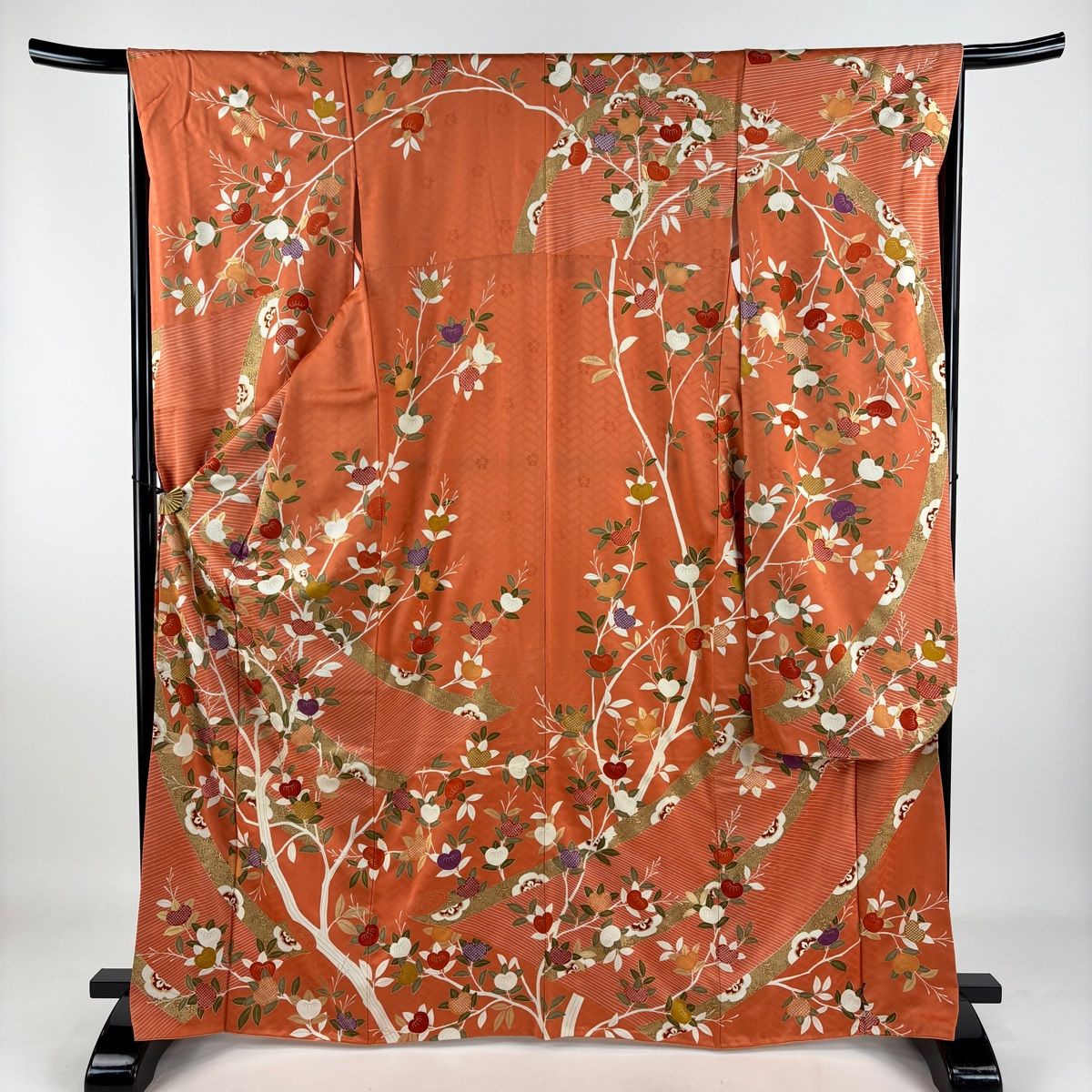 正絹 鳳凰刺繍打掛 昭和ヴィンテージ 几帳 婚礼衣裳 - メルカリ 正絹