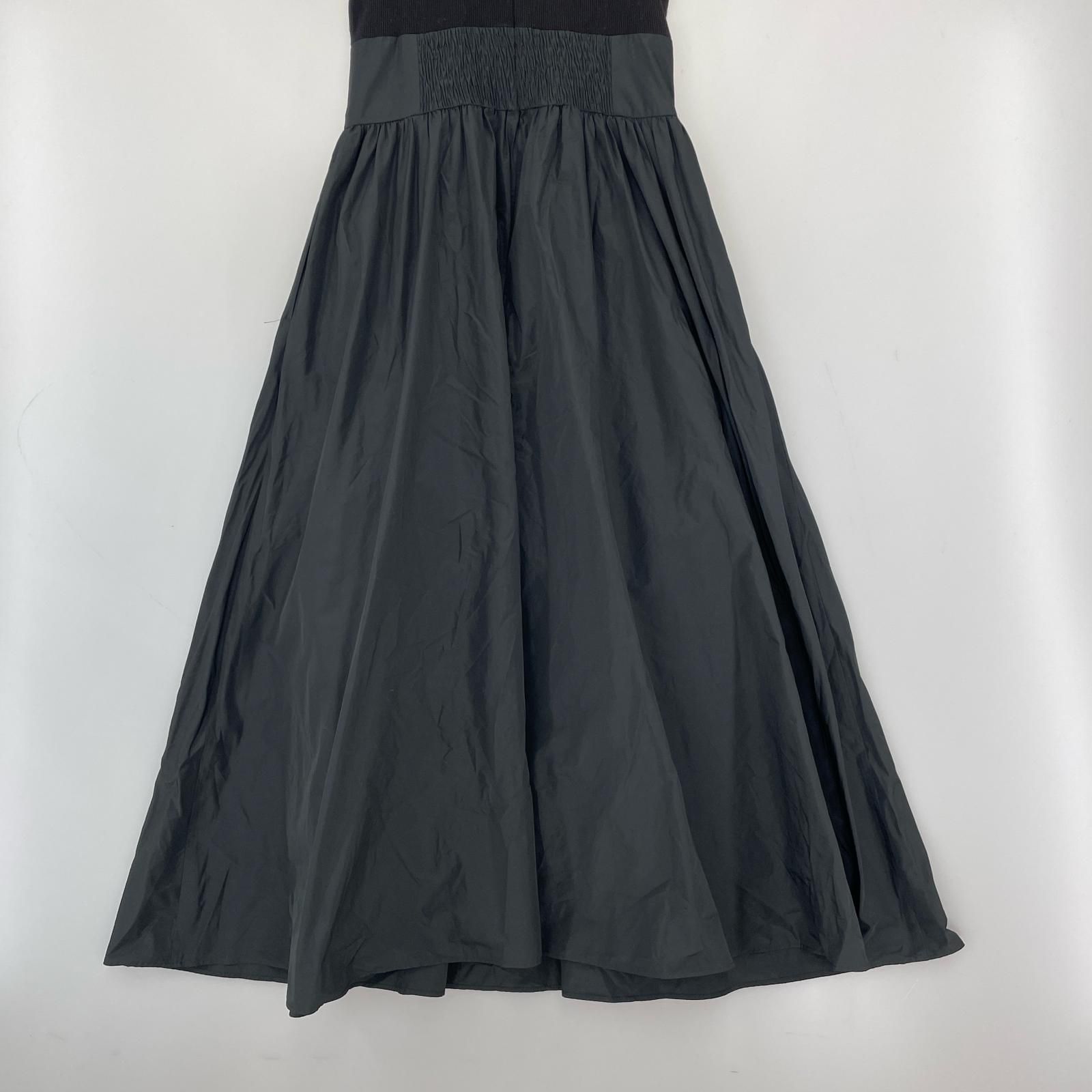 UNITED ARROWS TOKYO【F】バックUネック フレアワンピース　黒 UNITED ARROWS TOKYO【F】バックUネック フレアワンピース 黒