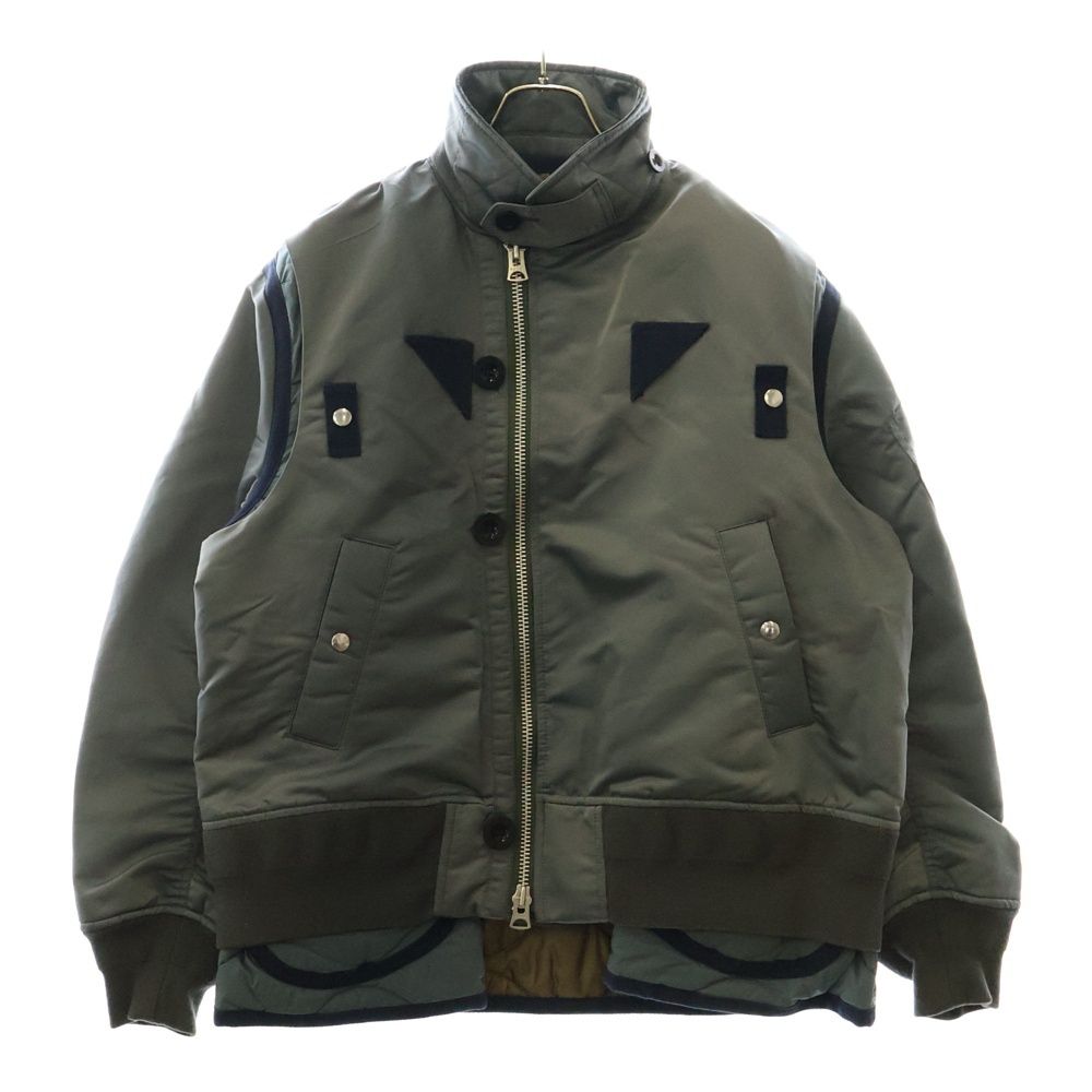 Sacai (サカイ) 22AW Nylon twill mix Blouson ナイロン ツイル