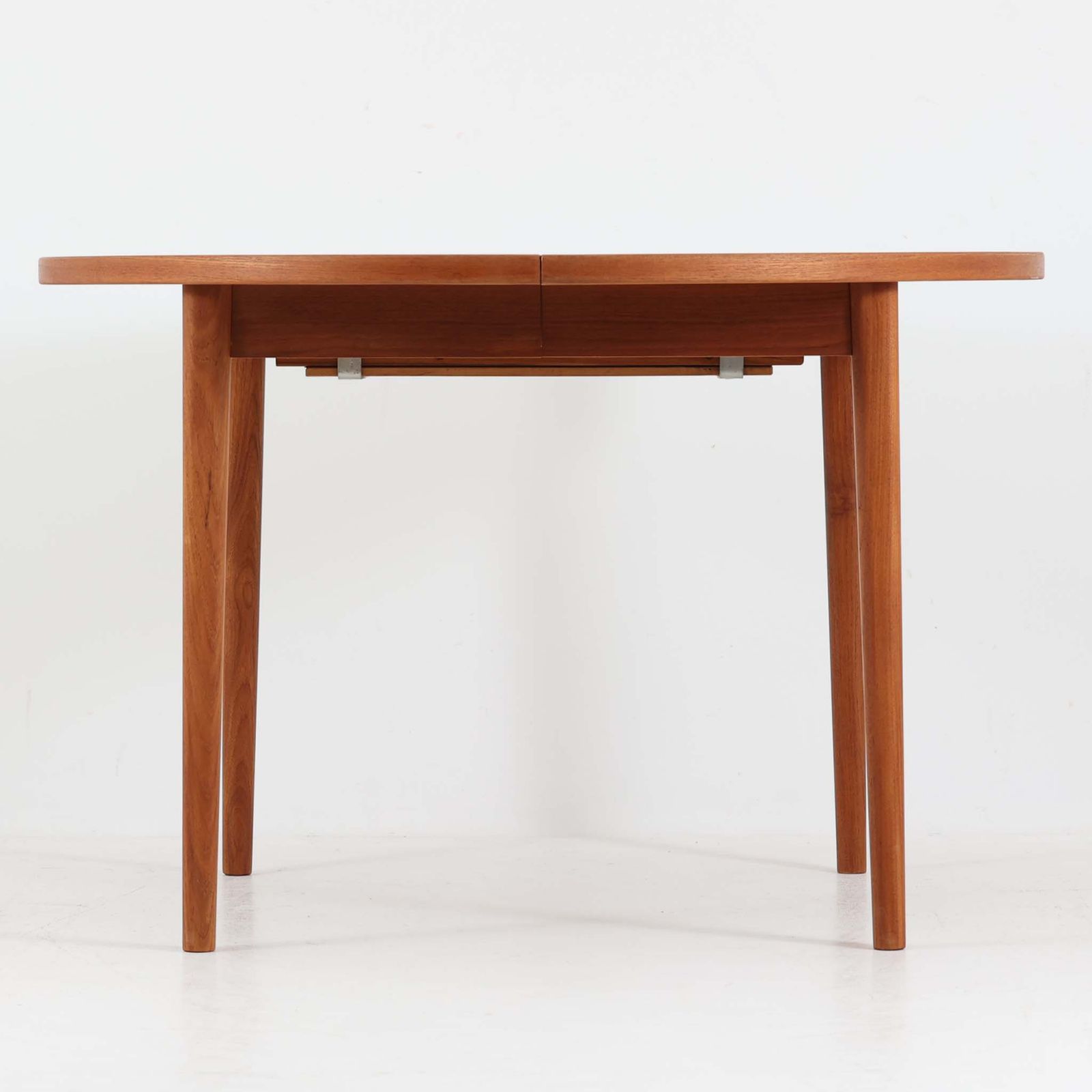 Nils Jonsson 円形エクステンションダイニングテーブル Malta チーク 直径110cm Troeds デンマーク製 DK17088