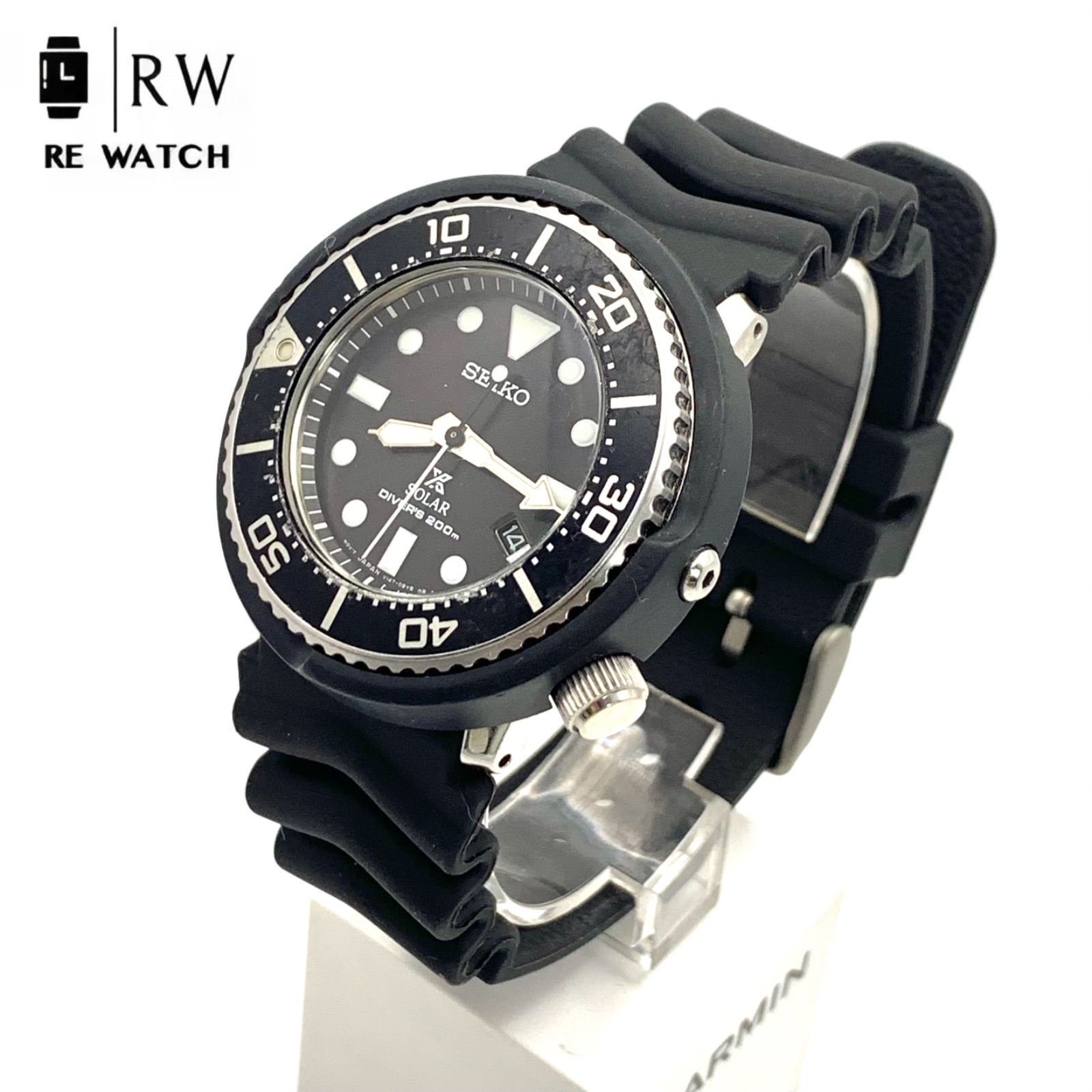 SEIKO V147-0AY0 ソーラーダイバーズ ブラック
