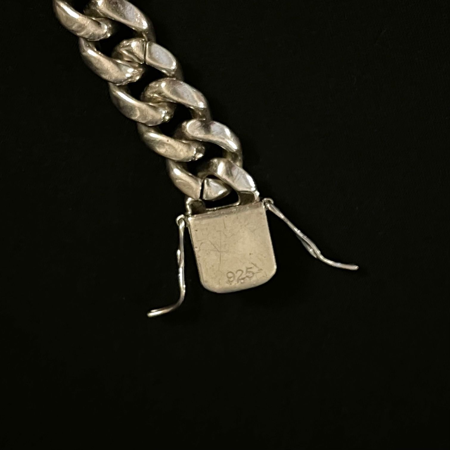 シルバー925製 AVALANCHE ジルコニアマイアミキューバンブレスレット