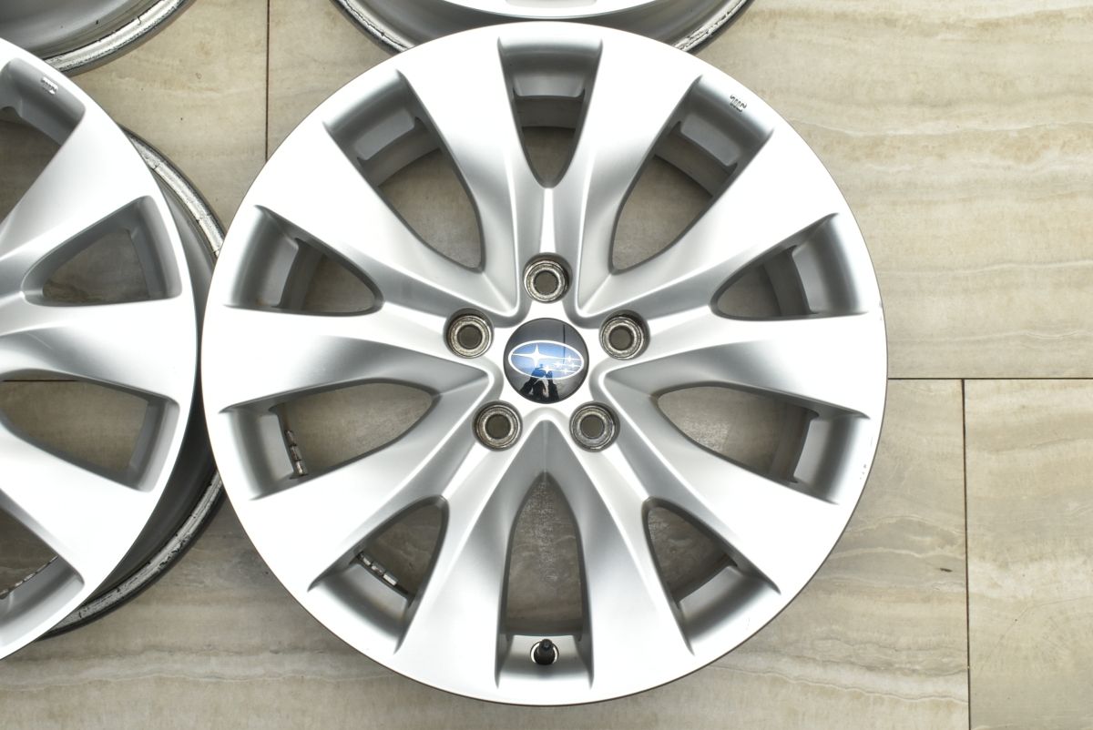 良好品】スバル B4 レガシィ 純正 17in 7.5J +55 PCD114.3 4本セット 