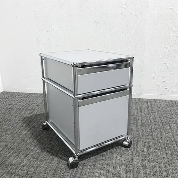 インサイドワゴン 2段 USMハラー USM Haller マットシルバー デスクワゴン