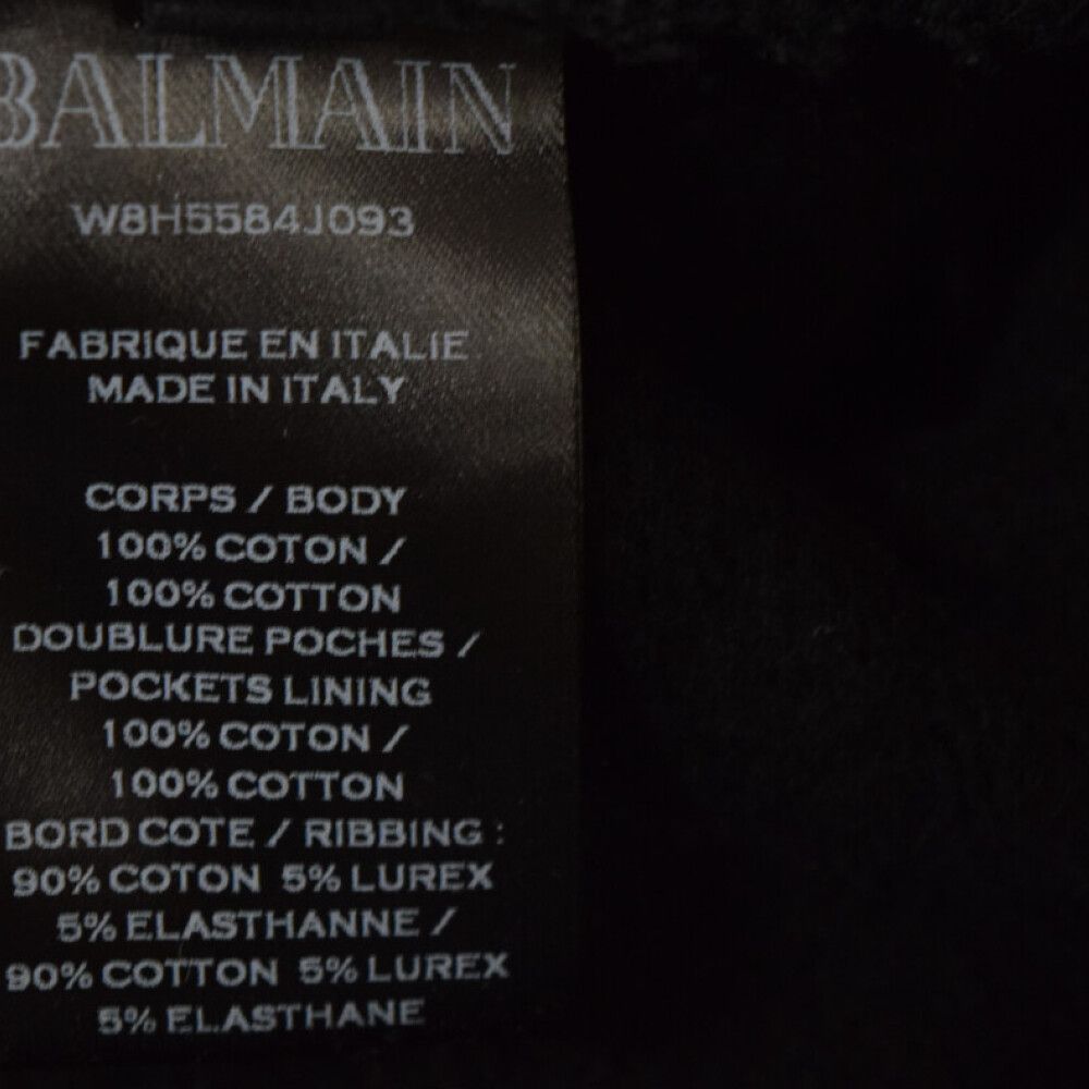 BALMAIN (バルマン) 18AW zip-detail biker track pants W8H5584J093