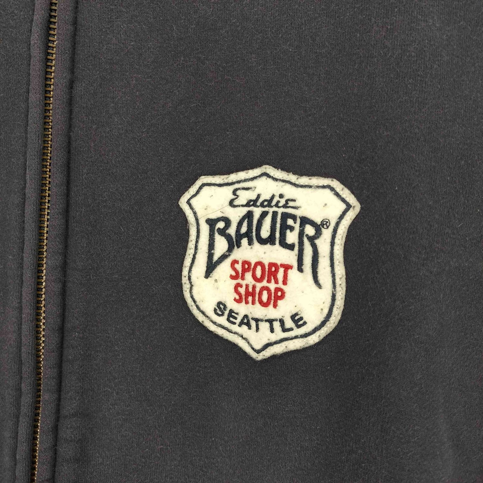 00s eddie bauer ナス紺 フェード スウェット ブルゾン エディーバウアー Eddie Bauer SPORTS SHOP ナス紺 フェード