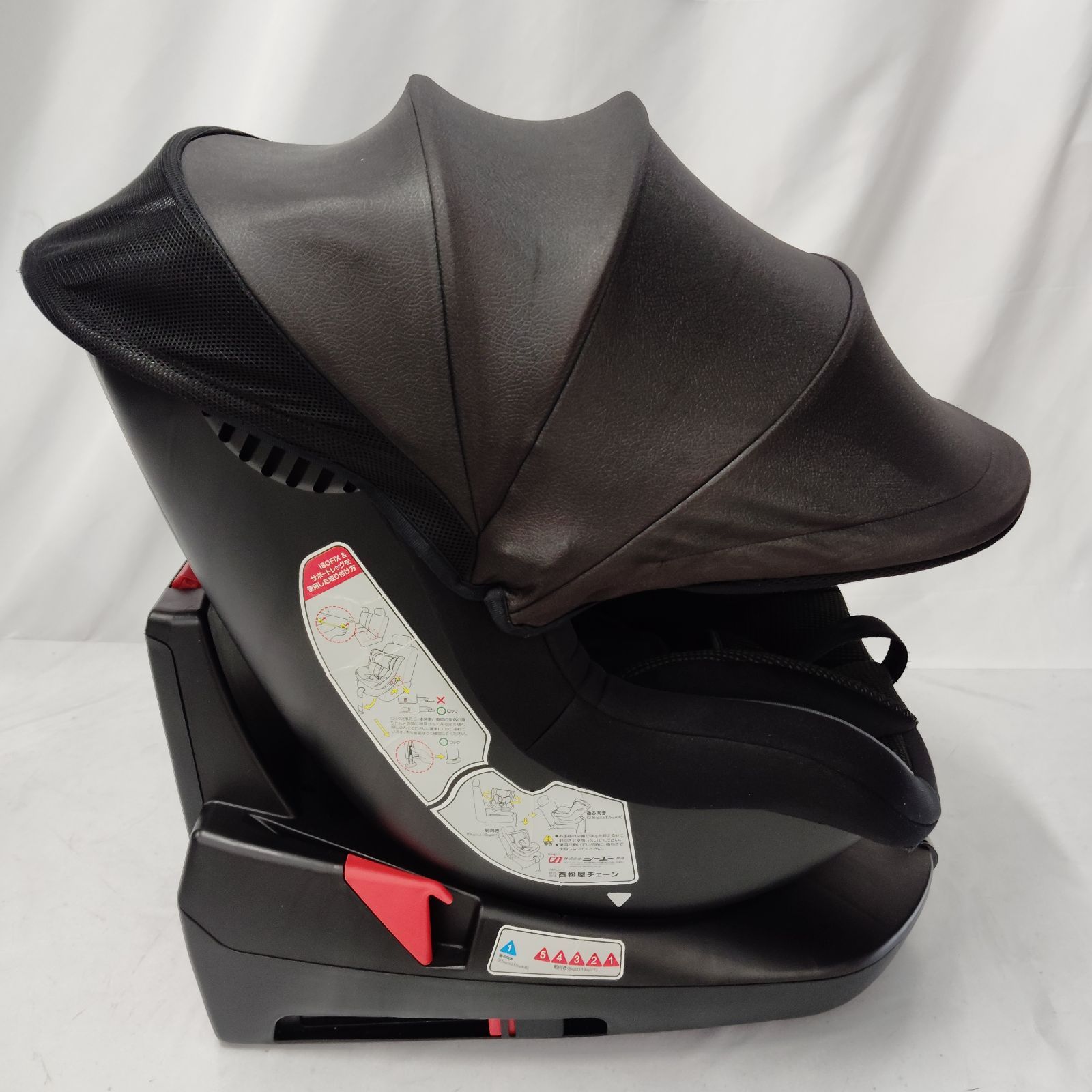 美品 マムズキャリー ターンレジェFIX チャイルドシート ISOFIX