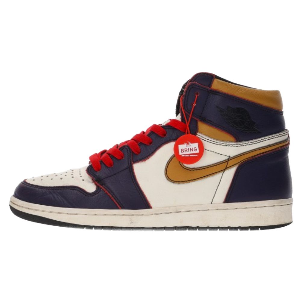 NIKE SB (ナイキエスビー) AIR JORDAN 1 RETRO HIGH OG DEFIANT LAKERS エアジョーダン1 ハイ  ディフィアント レイカーズ シカゴ ハイカットスニーカー US9.5/27.5cm CD6578-507 - メルカリ