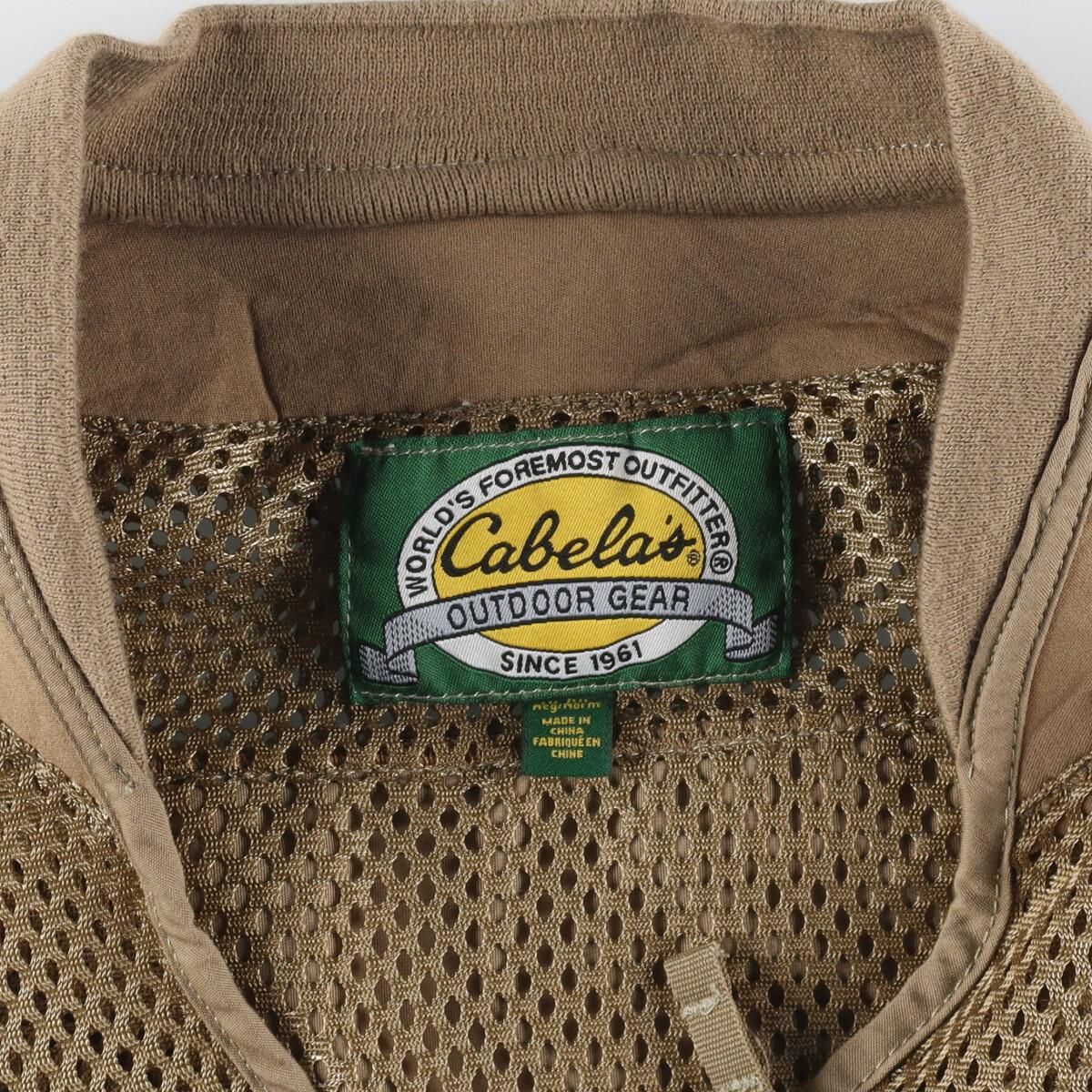 ベスト 古着 カベラス Cabelas フィッシングベスト メンズXL /eaa319433XL着丈