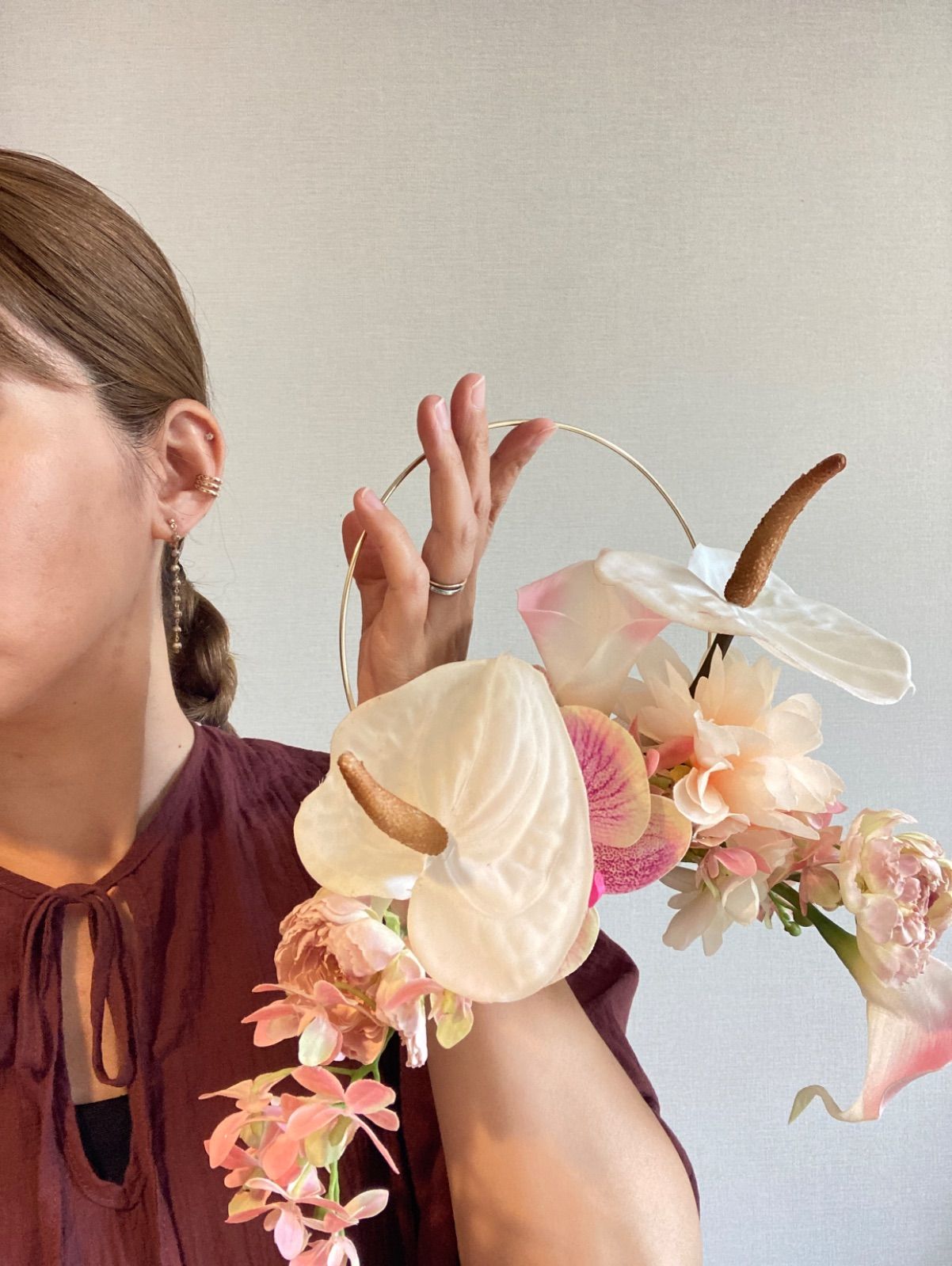 ☆sweetbasket☆季節のお花☆葉牡丹とシクラメンの寄せ植え☆ ウエスト