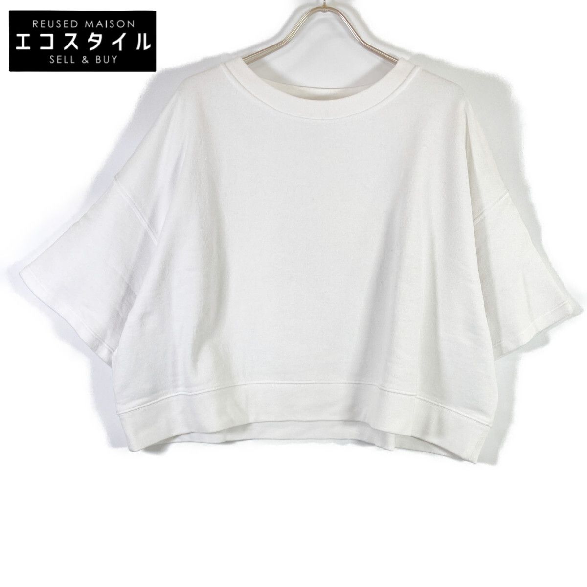 Maison Margiela メゾンマルジェラ S51GU0045 ﾎﾜｲﾄ ｸﾛｯﾌﾟﾄﾞ S|Sｽｳｪｯﾄ XS