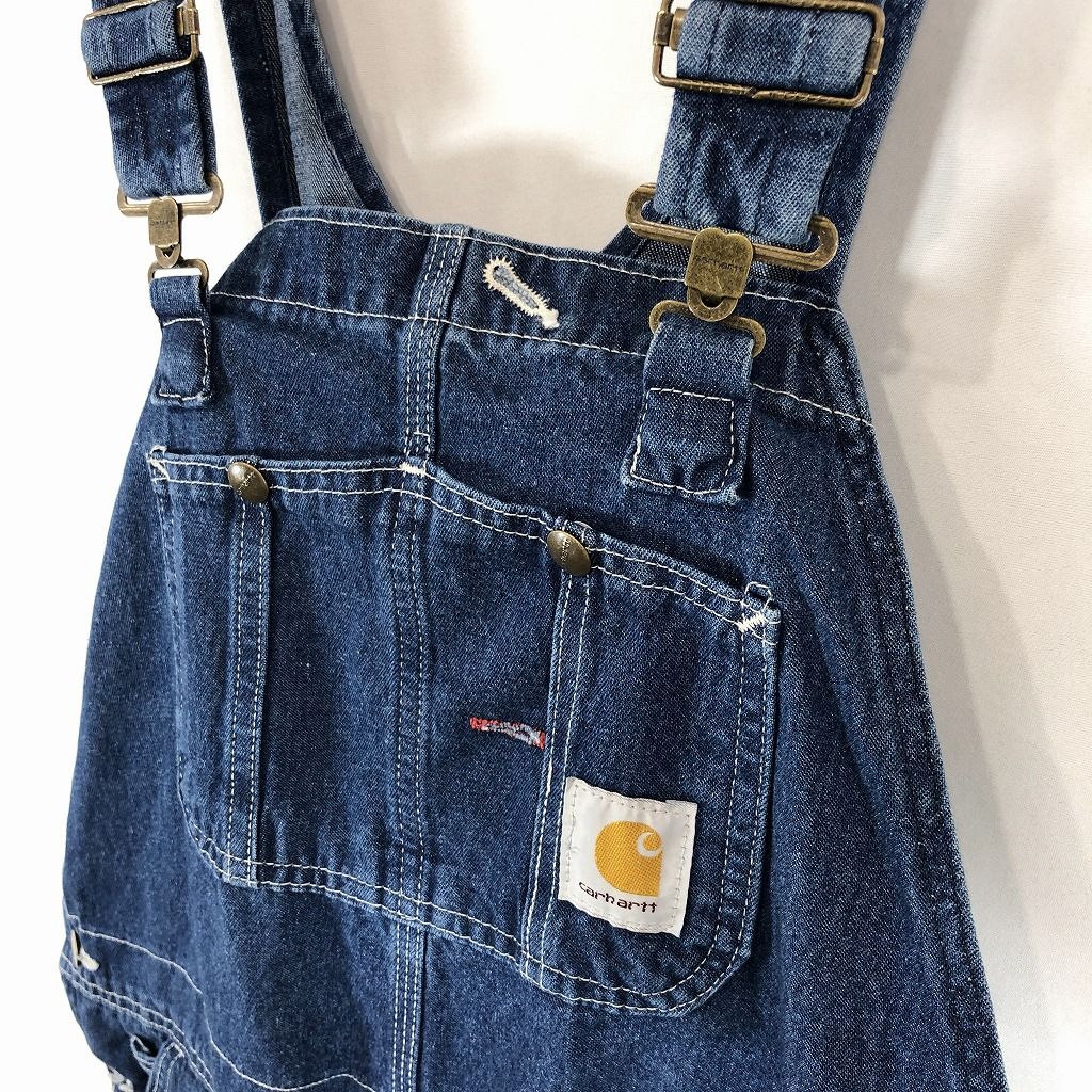 Carhartt デニムオーバーオール　30×32 残り1点〉【Carhartt WIP】デニム オーバーオール（ブルー・ワン