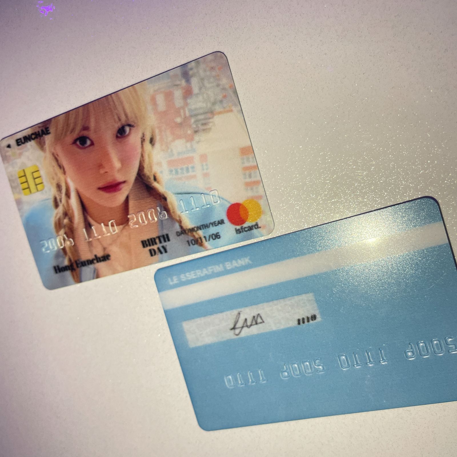 LE SSERAFIM ウンチェ 2023センイルセット クレカ風PVCカード