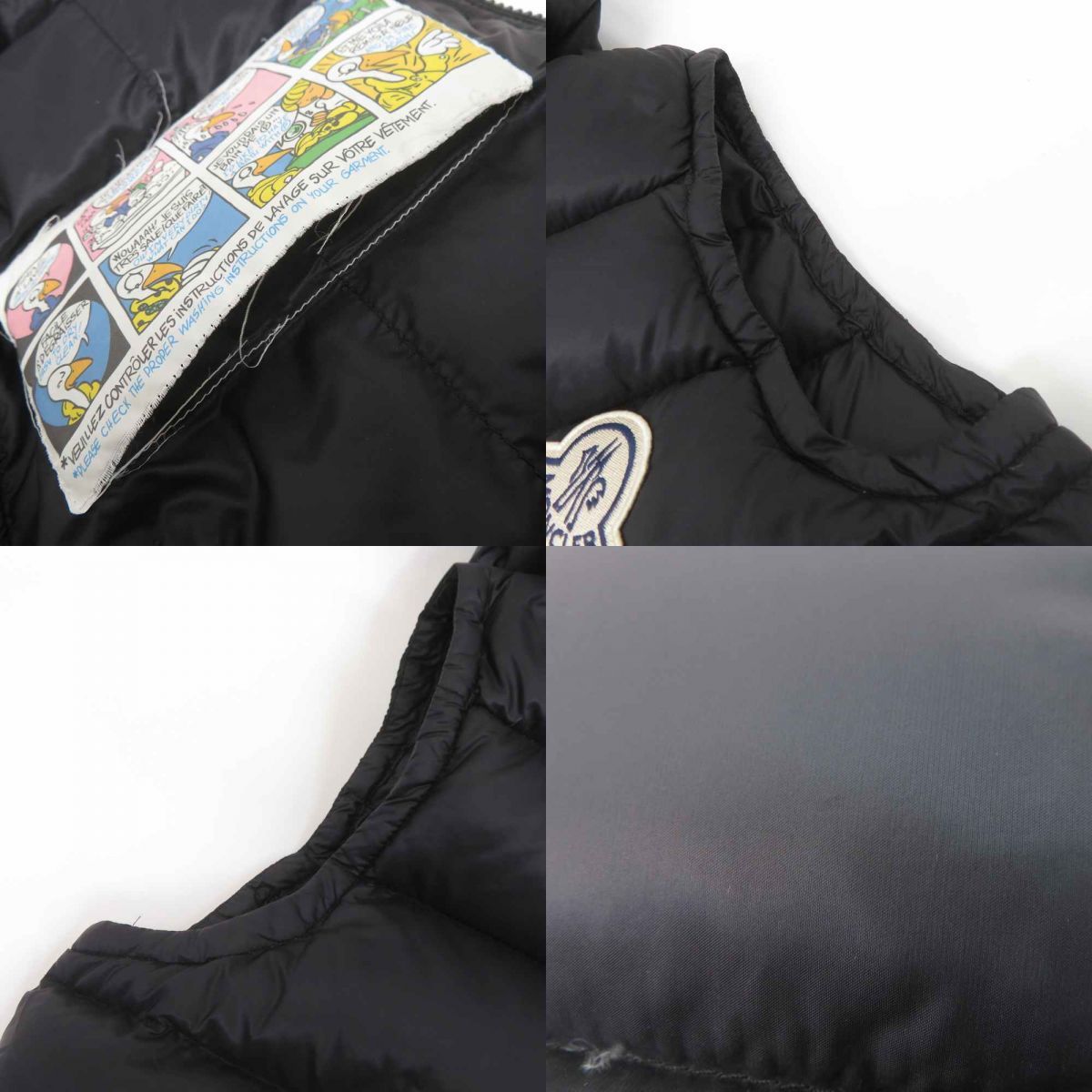 【美品】　モンクレール　GERS ダウンベスト　ワッペン　ブラック　4D52 MONCLER - 【美品】 MONCLER モンクレール ダウンベストGERS