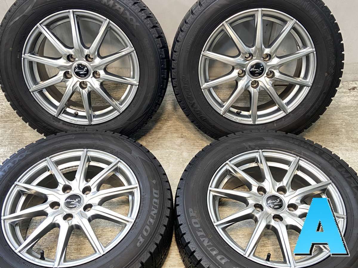 215|60R16 ダンロップ ウィンターマックス WM02 ユーロストリーム 16x6.5 48 114.3-5穴 タイヤ スタッドレスタイヤ ホイールセット 4本セット w16250708911