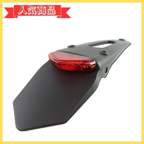Happy-shops 汎用 LED エンデューロ テールランプ レッドレンズ