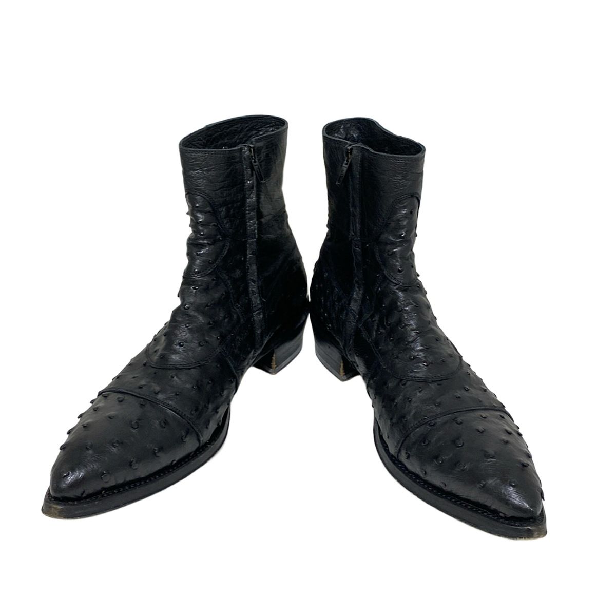 gianni barbato ジャンニバルバート ショートブーツ 40 - 黒
