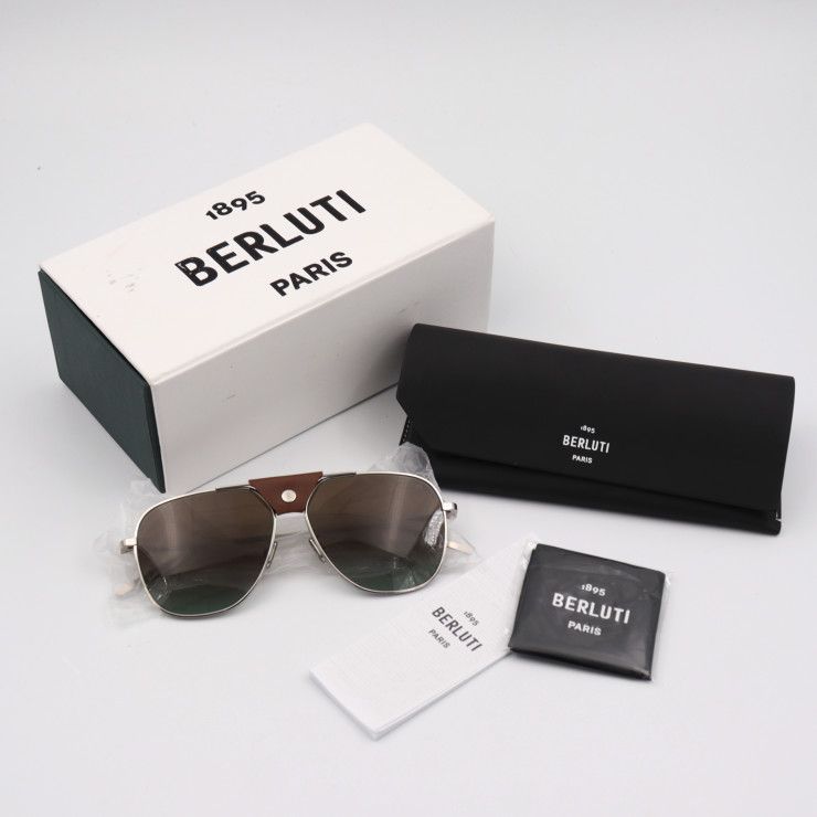 Berluti ベルルッティ サングラス BL40030U メタル シルバー