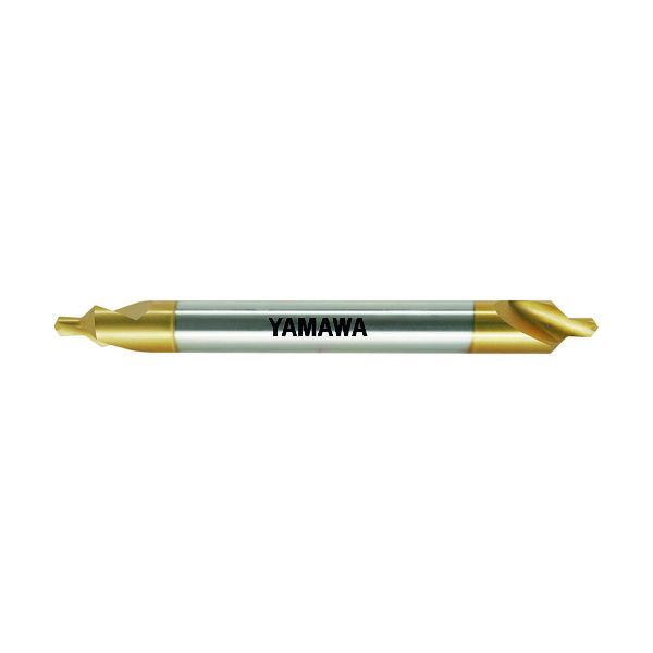 【新品・7営業日以内発送】ヤマワ CE-QL-V-150-1X90X4 ロングシャンクコーティング強ねじれ溝A形90° センタ穴ドリル CE－QL V L150 1X90°X4 CEQLV1501X90X4【沖縄離島販売】