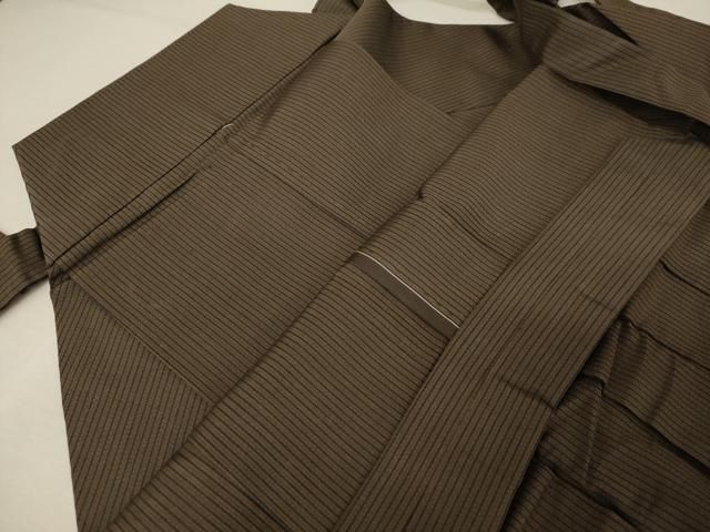 平和屋着物○男性 馬乗り袴 縞 正絹 逸品 AAAW5223br