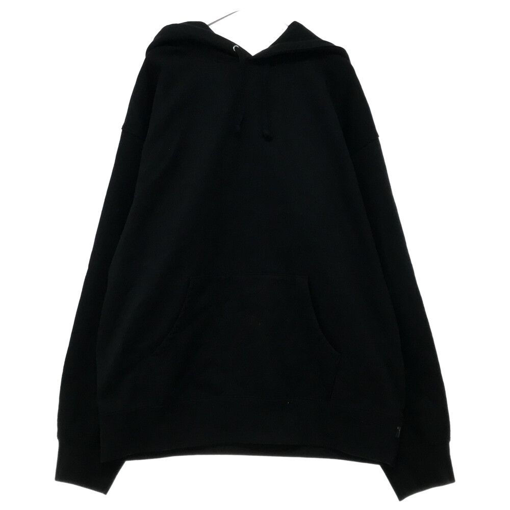 SUPREME (シュプリーム) 19AW Rhinestone Script Hooded Sweatshirt ラインストーンスクリプトロゴ  パーカー ブラック