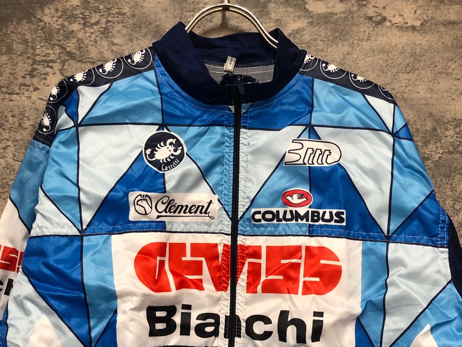 IX685 カステリ castelli 長袖サイクルジャケット 青 サイズ不明