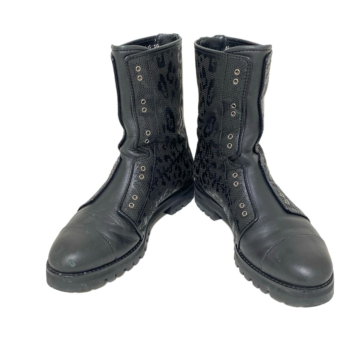 豹柄|パンチング レザー