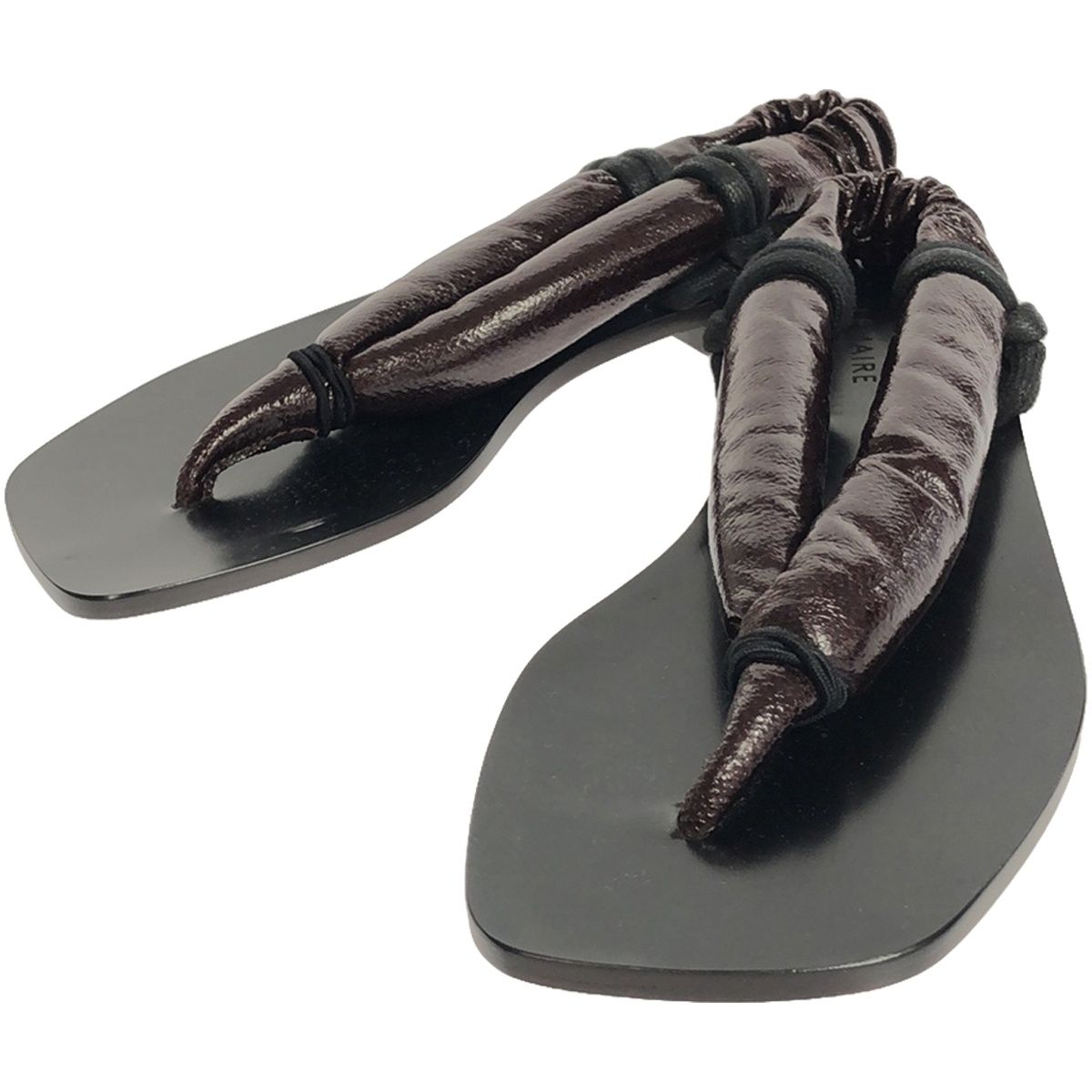 LEMAIRE ルメール Cloth Sandals レザーサンダル ブラック