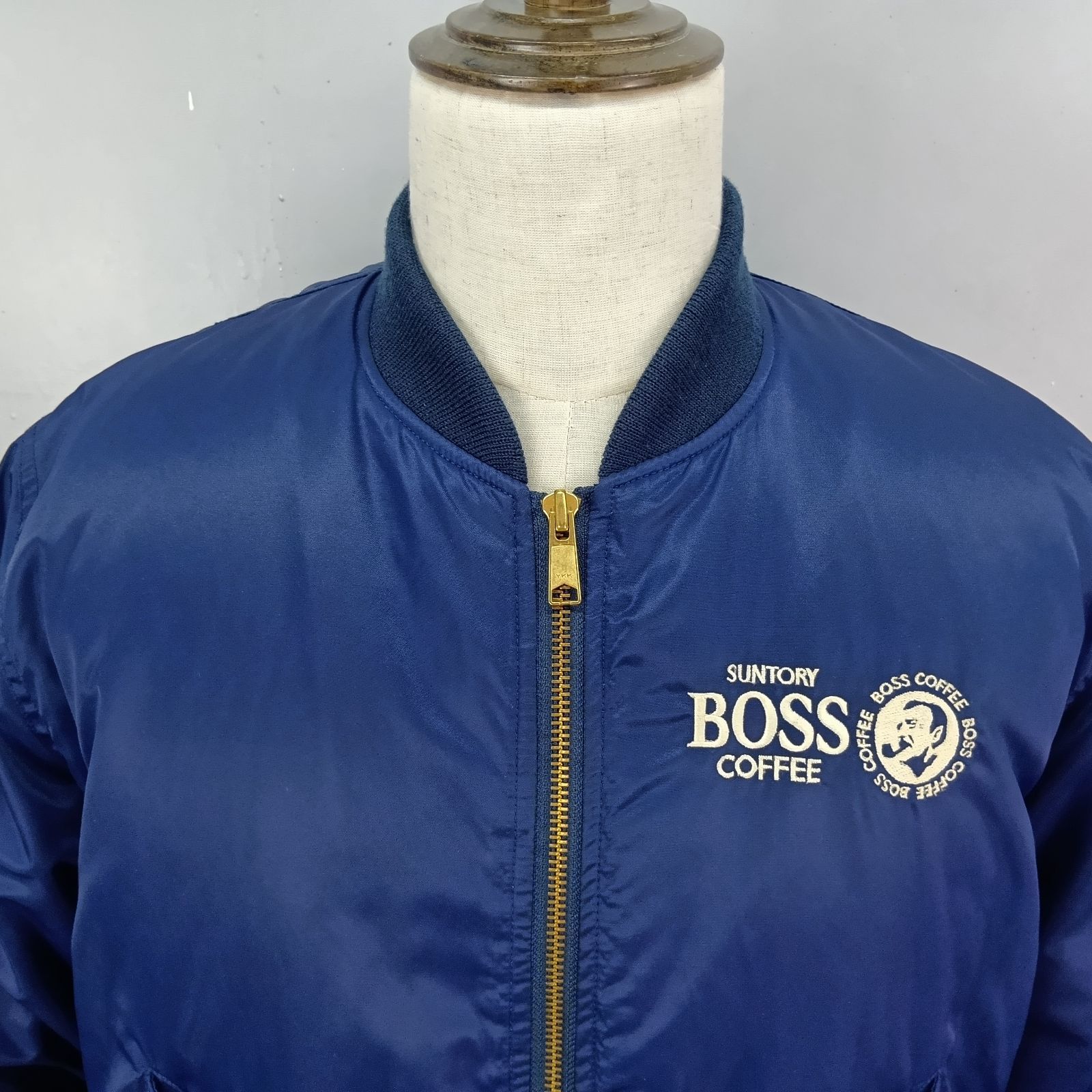 サントリーボス　MA-1タイプ　ジャンパー BOSS サントリーボス ボスジャン MA-1 - メルカリ