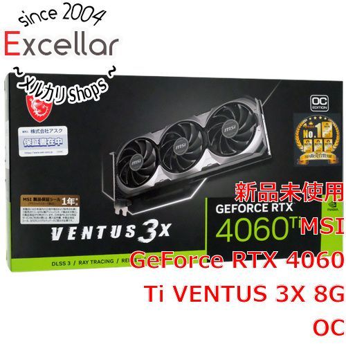 bn:4] MSI製グラボ GeForce RTX 4060 Ti VENTUS 3X 8G OC PCIExp 8GB