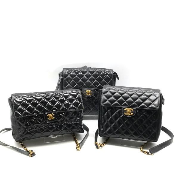 CHANEL シャネル マトラッセ パテント ココマーク ターンロック