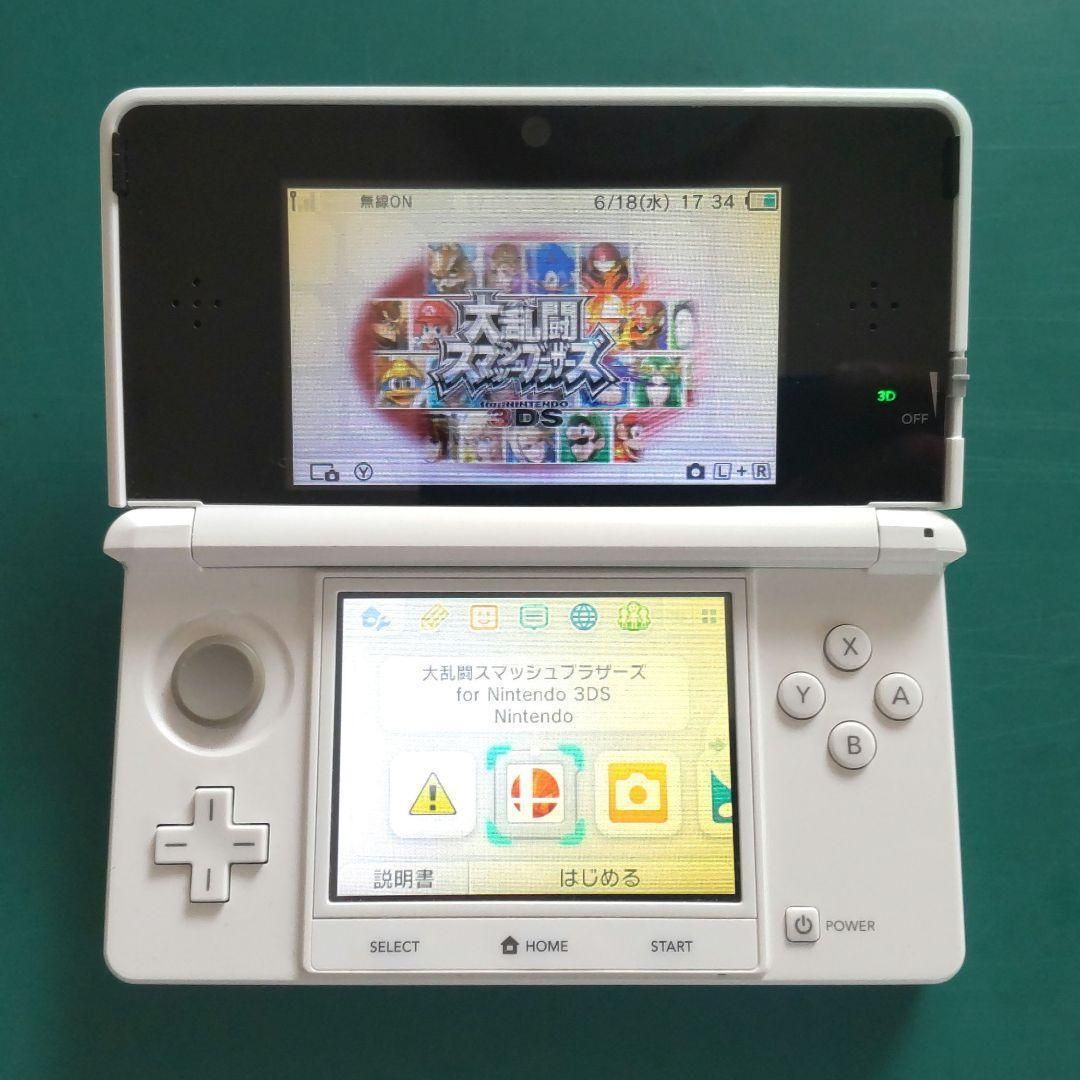 ニンテンドー3DS - F51【中古・良品３DS】ニンテンドー3DS ピュアホワイト外箱 付属品完備 F51【中古・良品3DS】ニンテンドー3DS ピュアホワイト外箱 付属
