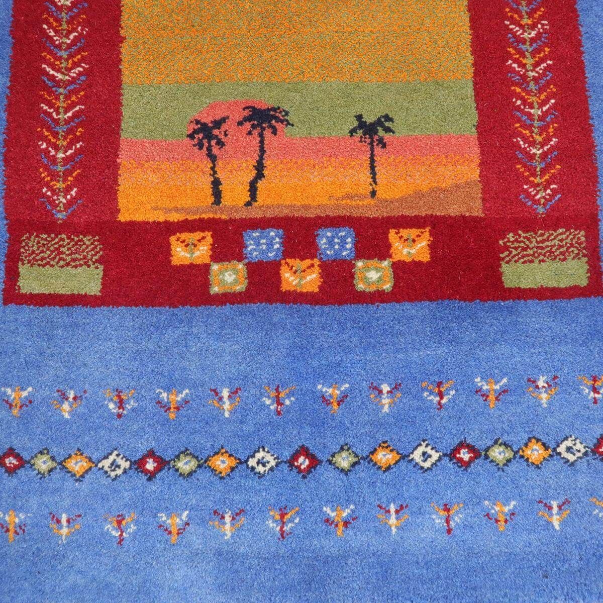 ギャッベ イラン産本物 草木染 手織り ウール ふかふかカシュガイの